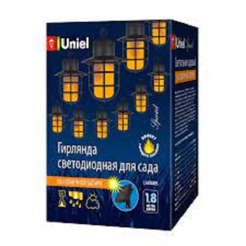 Садовая гирлянда на солнечной батарее "Фонарики" Uniel USL-S-121/PT2500 LANTERNS 1AA IP44 картинка 